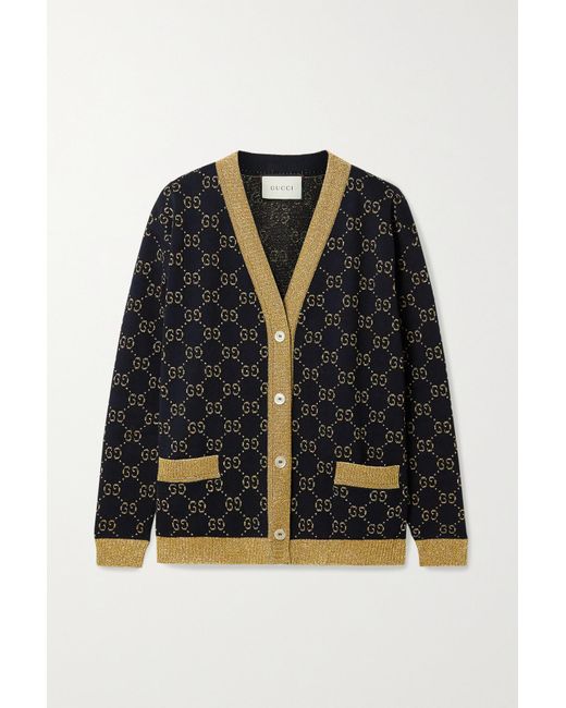 GUCCI - WOMEN'S COTTON GG CARDIGAN